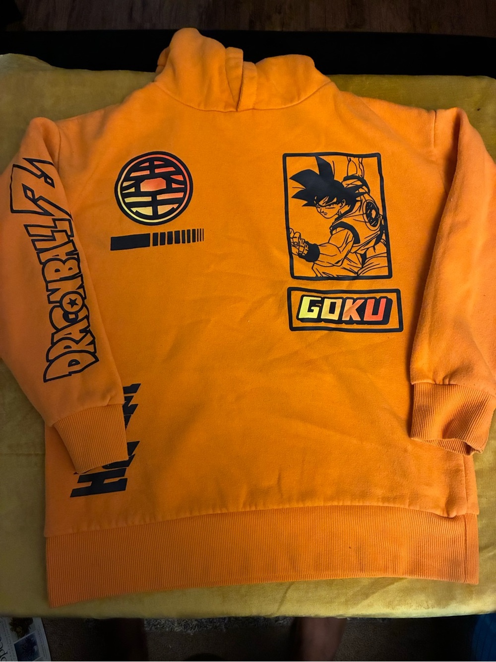 Goku Graphic Orange Hoodie